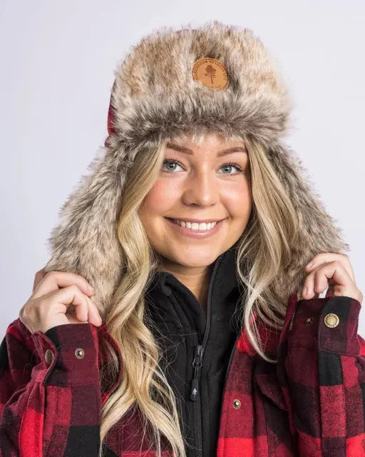 Pinewood Klassisk Rutig Pälsmössa Pinewood