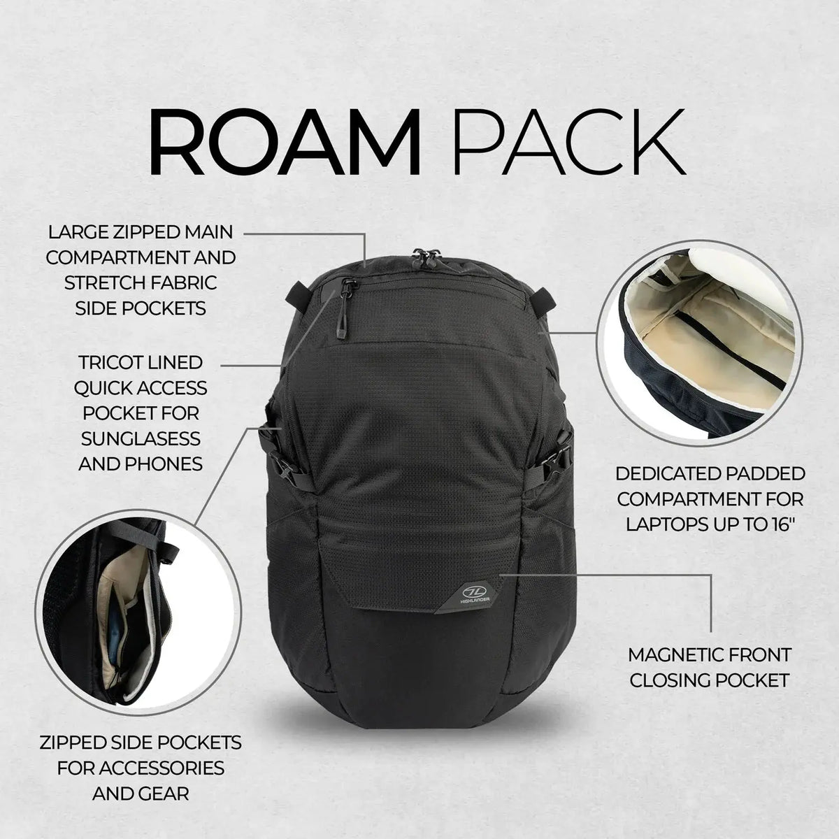 Highlander Forces Roam Backpack 28L Highlander Forces