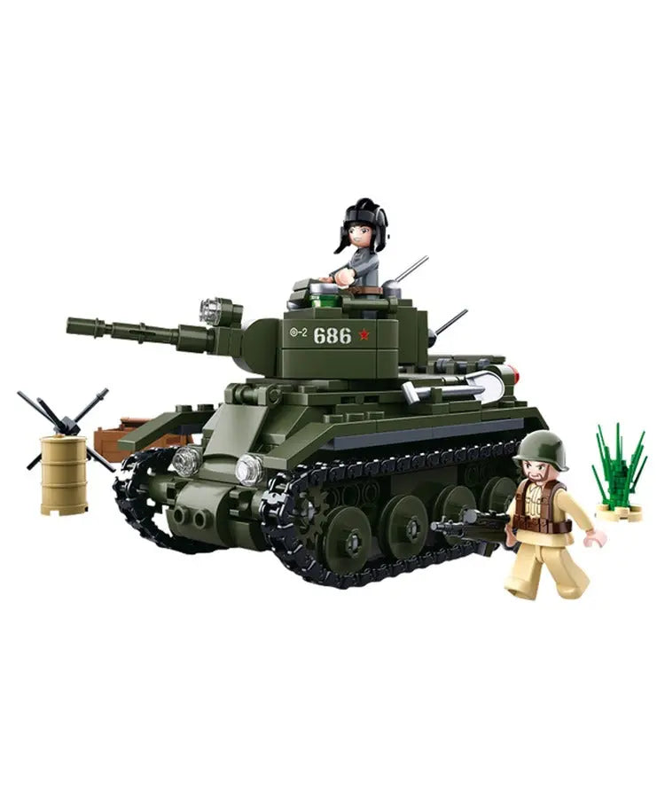 Sluban ModelBricks - WWII Allies Light Cavalry Tank Sluban