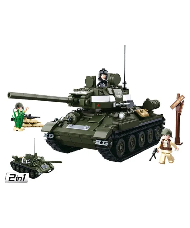 Sluban ModelBricks - WWII Allies Medium Tank 2in1 Sluban