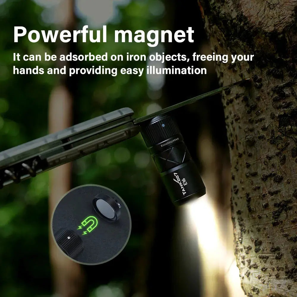 Tank007 E16 Magnetisk Zoomlampa Tank007