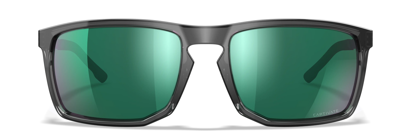Wiley X WX Axe CAPTIVATE™ Polarized Green Mirror Wiley X