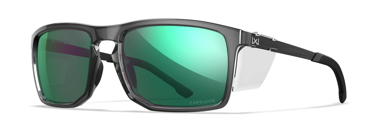 Wiley X WX Axe CAPTIVATE™ Polarized Green Mirror Wiley X