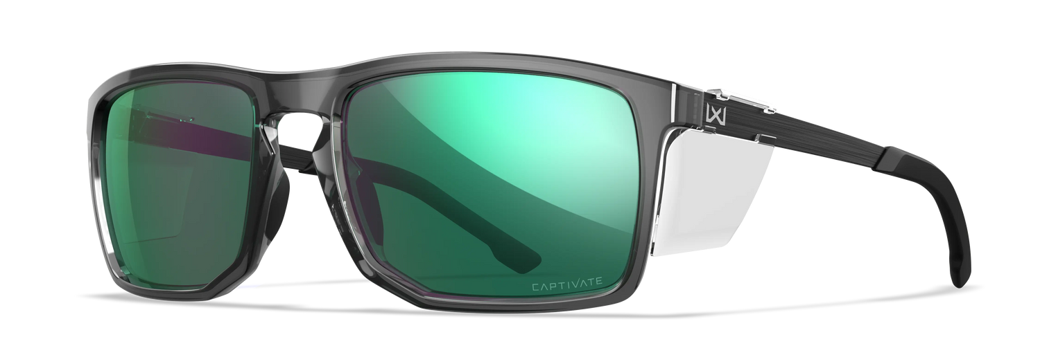 Wiley X WX Axe CAPTIVATE™ Polarized Green Mirror Wiley X