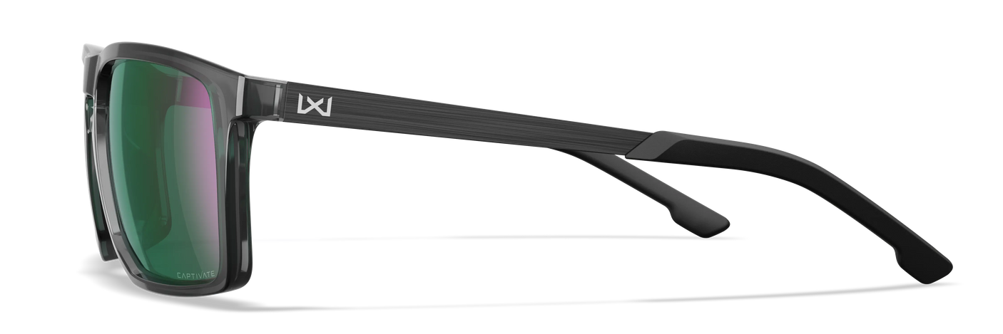 Wiley X WX Axe CAPTIVATE™ Polarized Green Mirror Wiley X