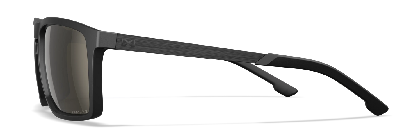 Wiley X WX Axe CAPTIVATE™ Polarized Tungsten Mirror Wiley X