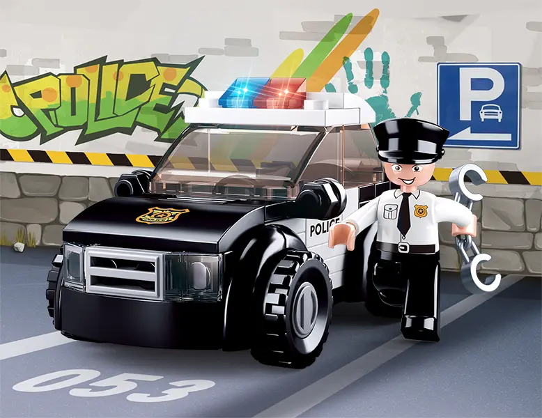 Sluban ModelBricks - Polisbil Sluban