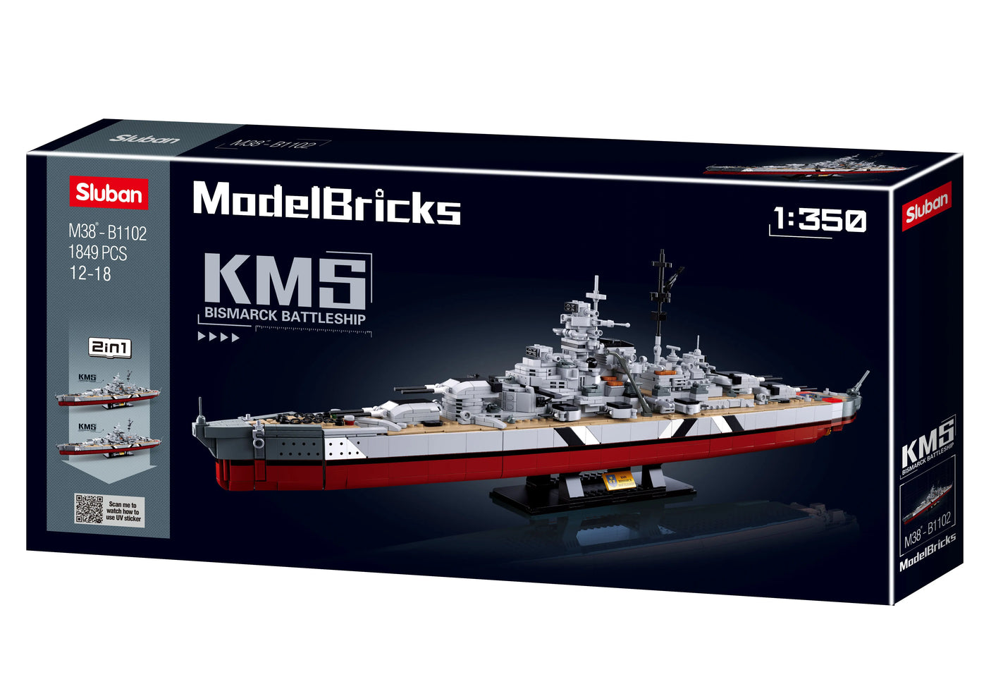 Sluban ModelBricks - Battleship Sluban