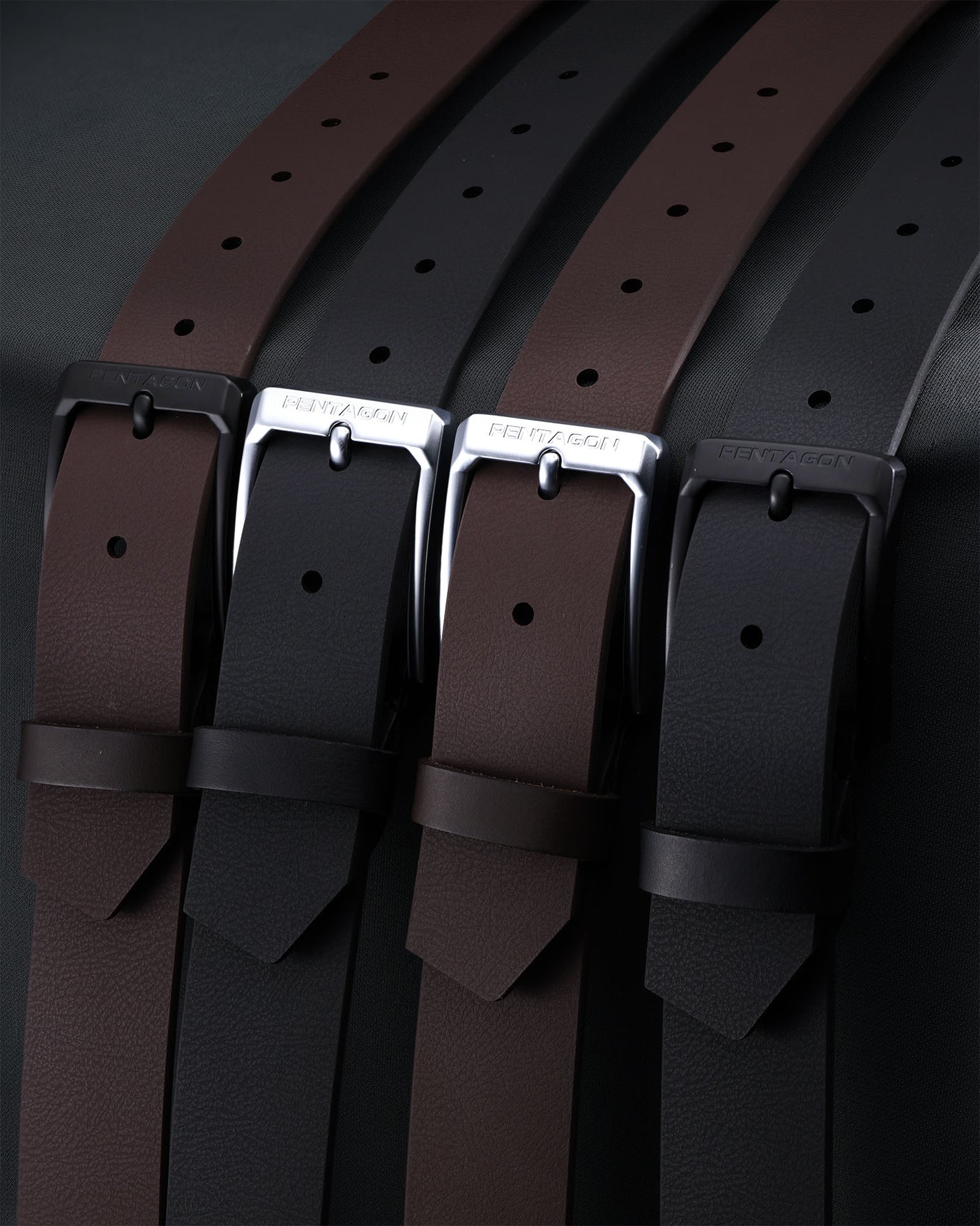 Pentagon Monte Belt 35mm Svart Spänne