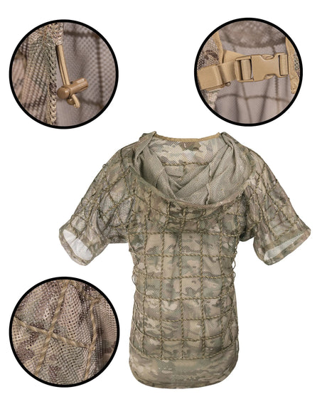 Mil-Tec Ghillie Sniper Cape Flecktarn Mil-Tec