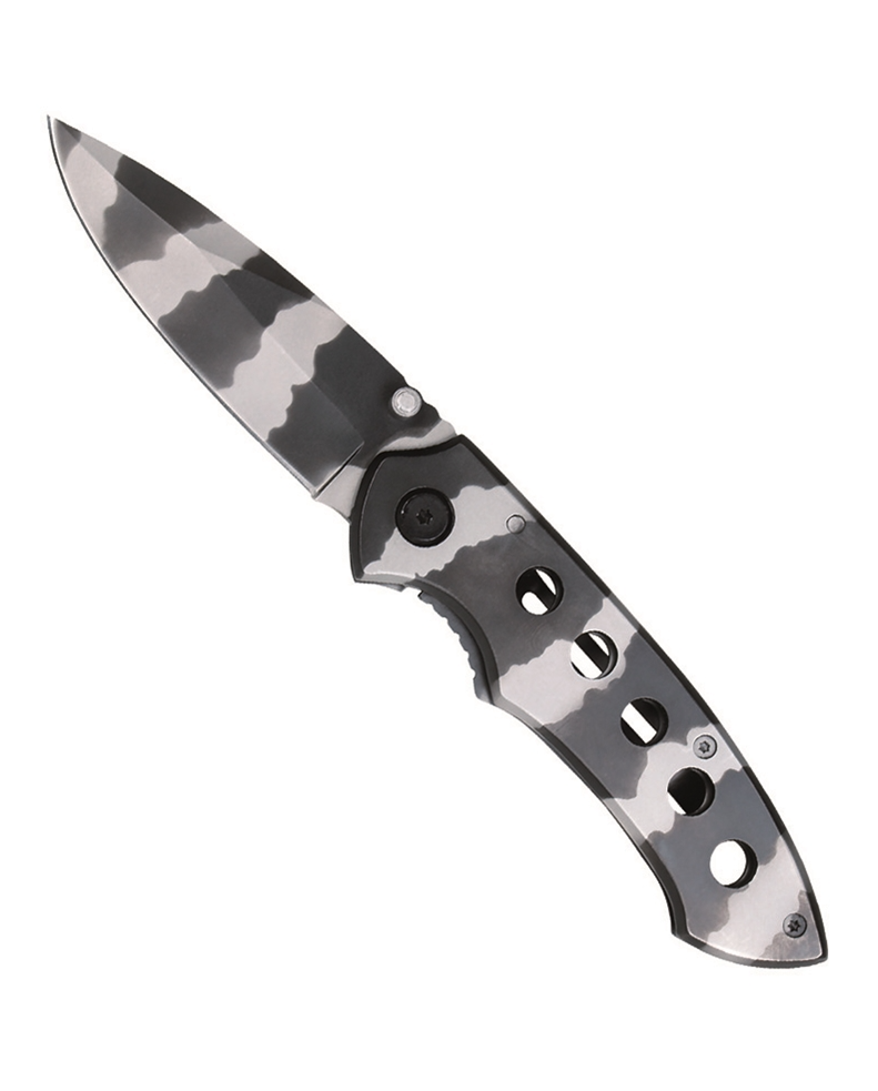 Mil-Tec One-Hand Camo Kniv