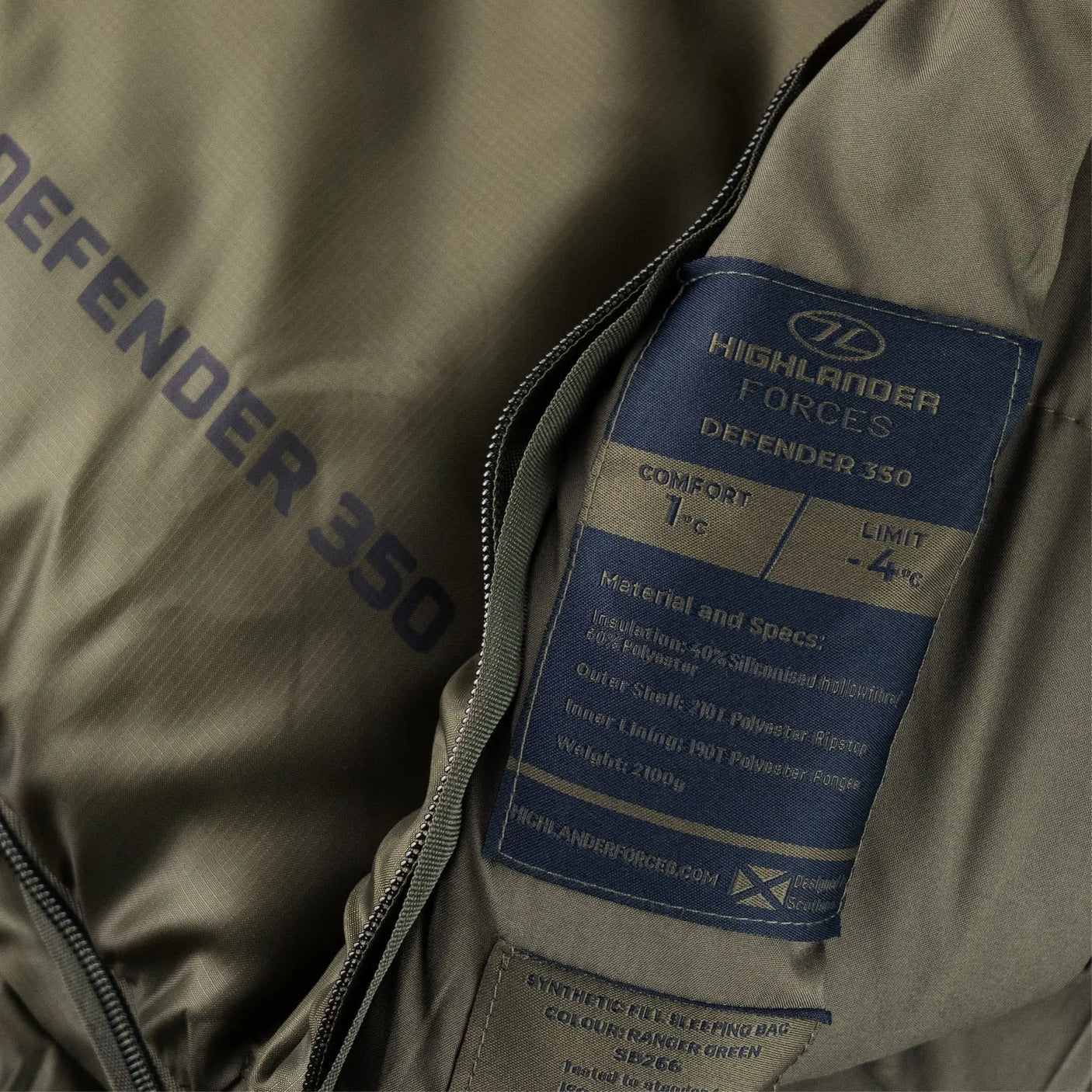 Highlander Defender 350 Sleeping Bag Highlander Forces