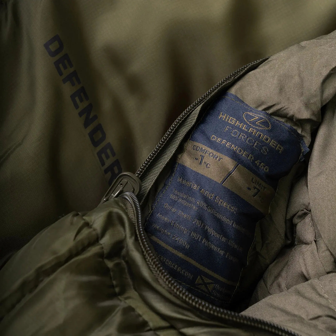Highlander Defender 450 Sleeping Bag Highlander Forces