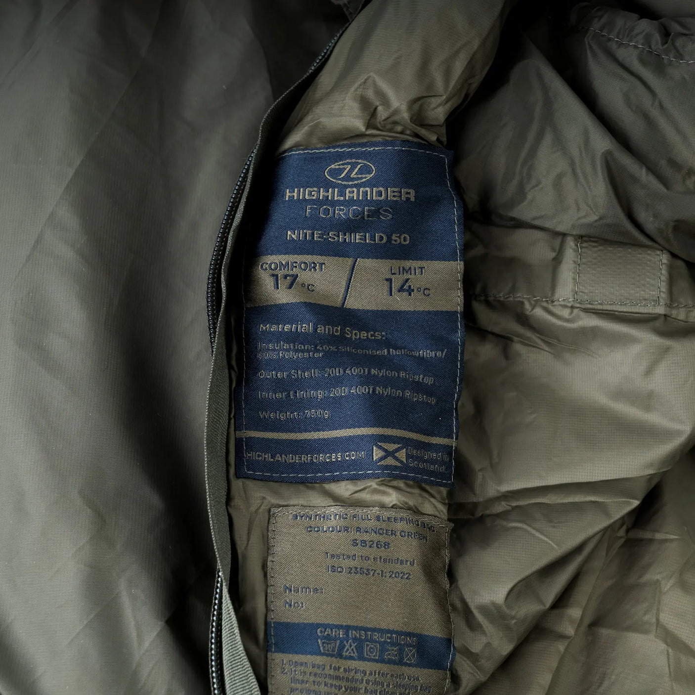 Highlander Nite-Shield 50 Sleeping Bag Highlander Forces