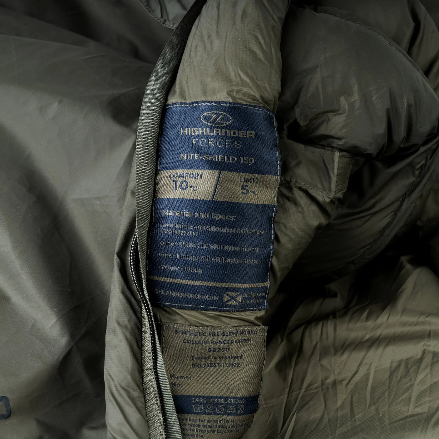Highlander Nite-Shield 150 Sleeping Bag Highlander Forces