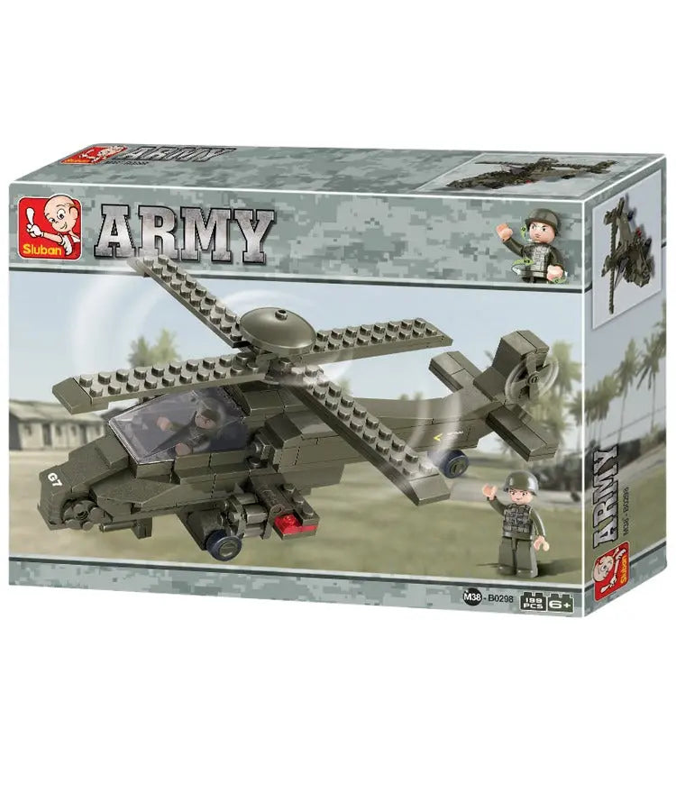 Sluban ModelBricks - Army Attack Helicopter Sluban