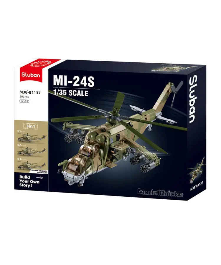Sluban ModelBricks - MI-24S Gunship Sluban