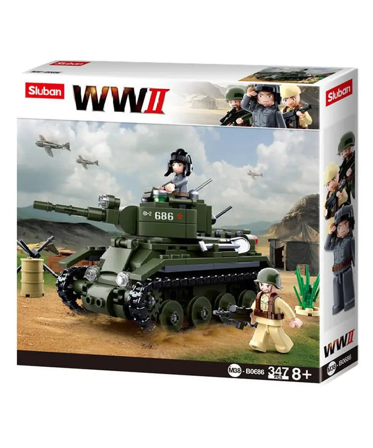 Sluban ModelBricks - WWII Allies Light Cavalry Tank Sluban