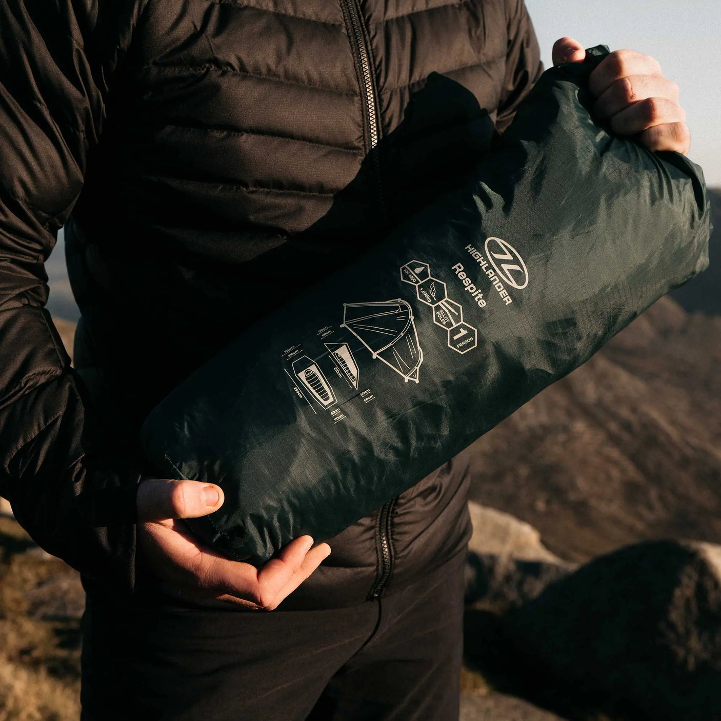 Highlander Forces Respite 1 Person Tunnel Tent Highlander Forces