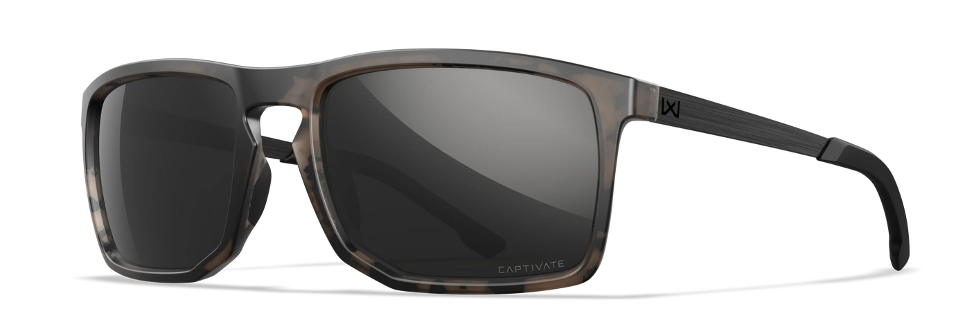 Wiley X WX Axe CAPTIVATE™ Polarized Black Mirror Wiley X