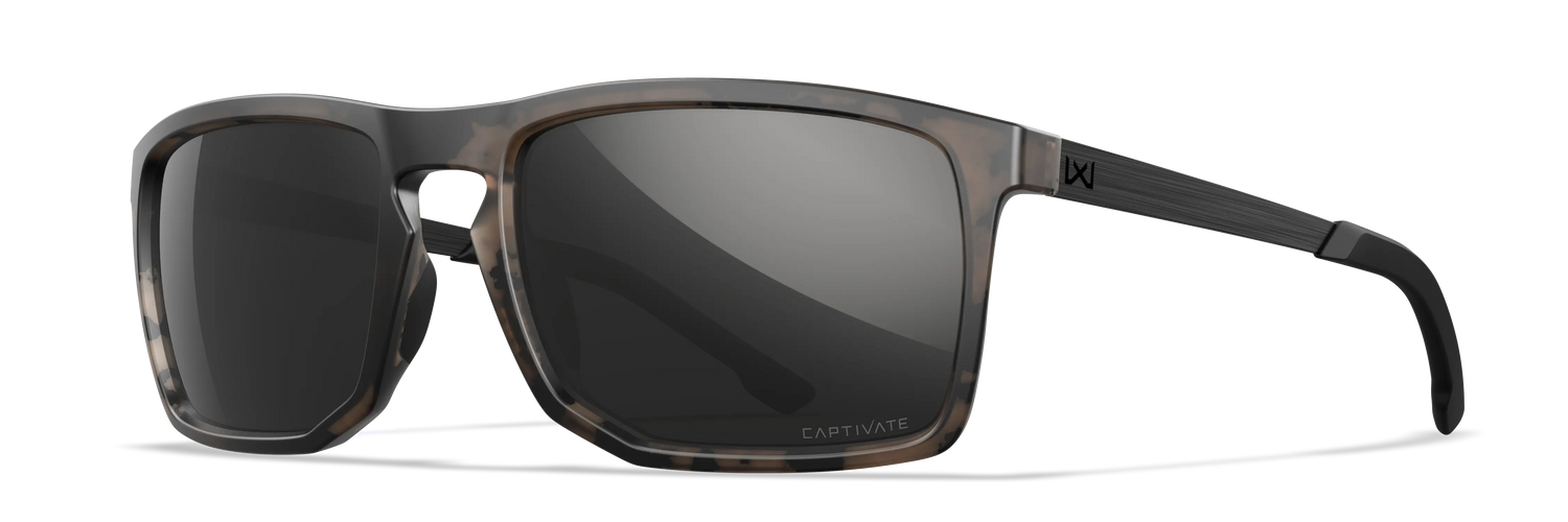 Wiley X WX Axe CAPTIVATE™ Polarized Black Mirror Wiley X
