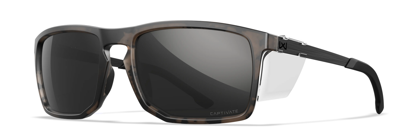 Wiley X WX Axe CAPTIVATE™ Polarized Black Mirror Wiley X
