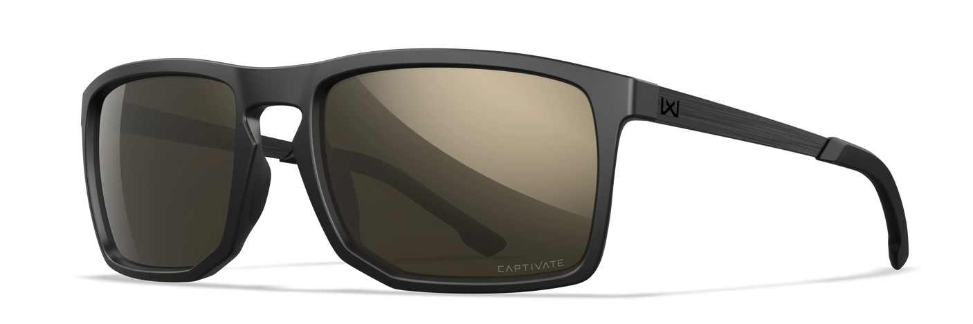 Wiley X WX Axe CAPTIVATE™ Polarized Tungsten Mirror Wiley X
