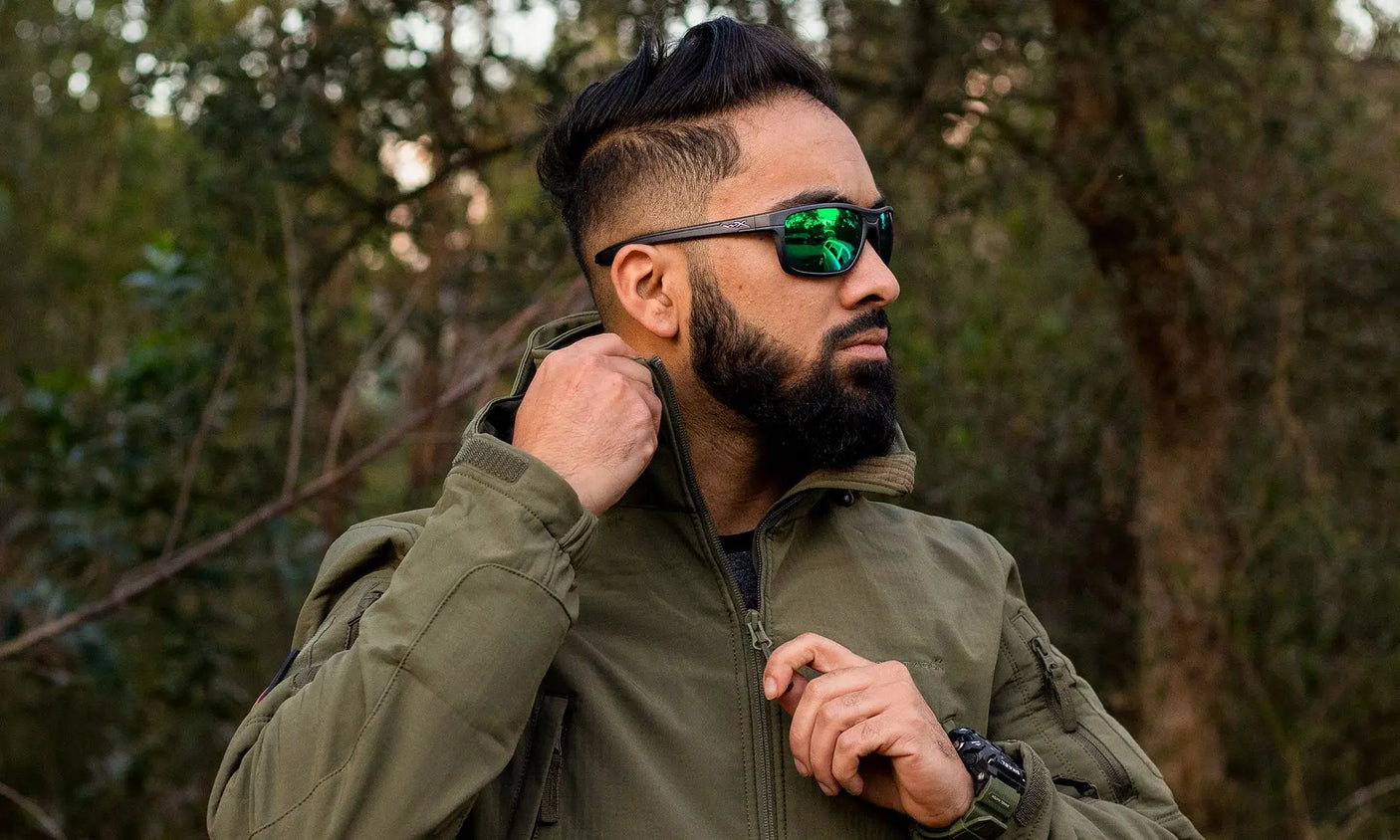 Wiley X WX Kingpin CAPTIVATE™ Polarized Green Mirror Wiley X