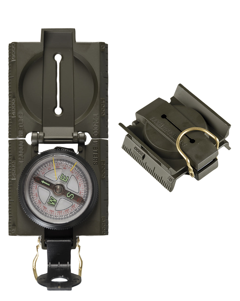 Mil-Tec US OD Metal Compass With Light