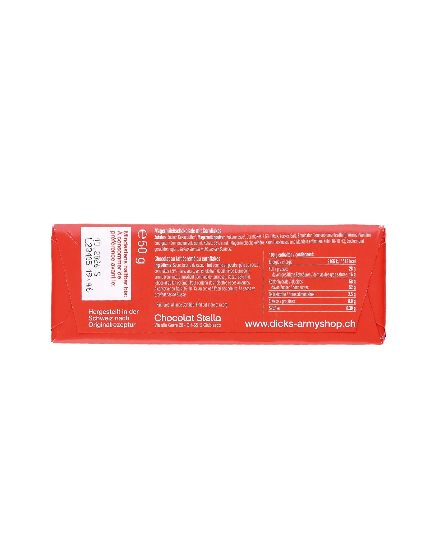 Schweizisk Choklad 50gr
