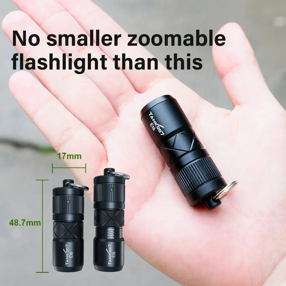 Tank007 E16 Magnetisk Zoomlampa Tank007