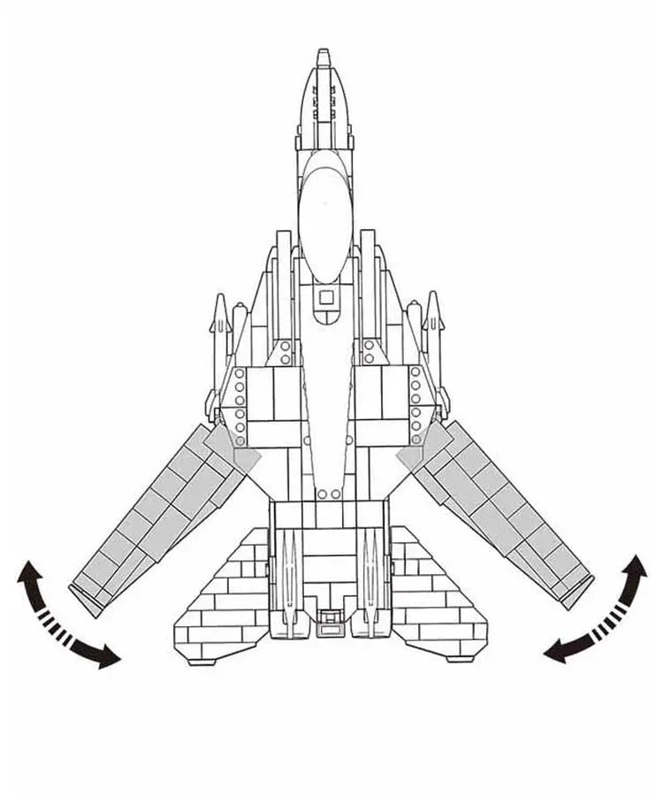 Sluban ModelBricks - Modern Figther Jet Sluban