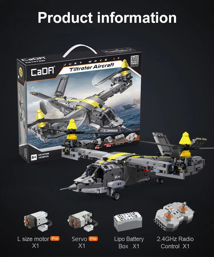 CaDA Military Bricks - Tiltrotor Aircraft CaDA