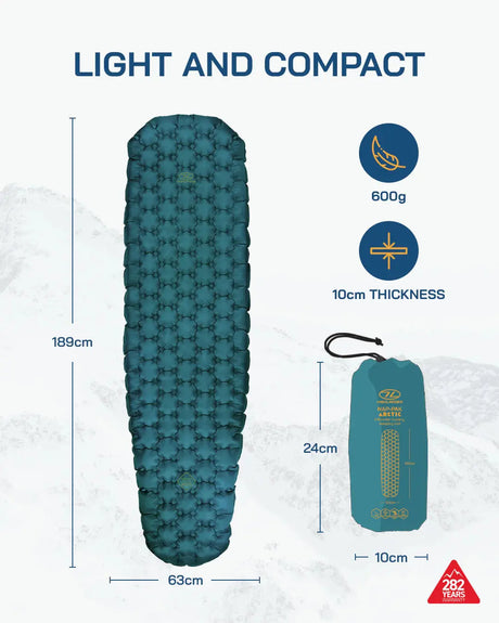 Highlander NAP-PAK Arctic R11 Mummy Lite Inflatable Sleeping Mat Highlander Forces