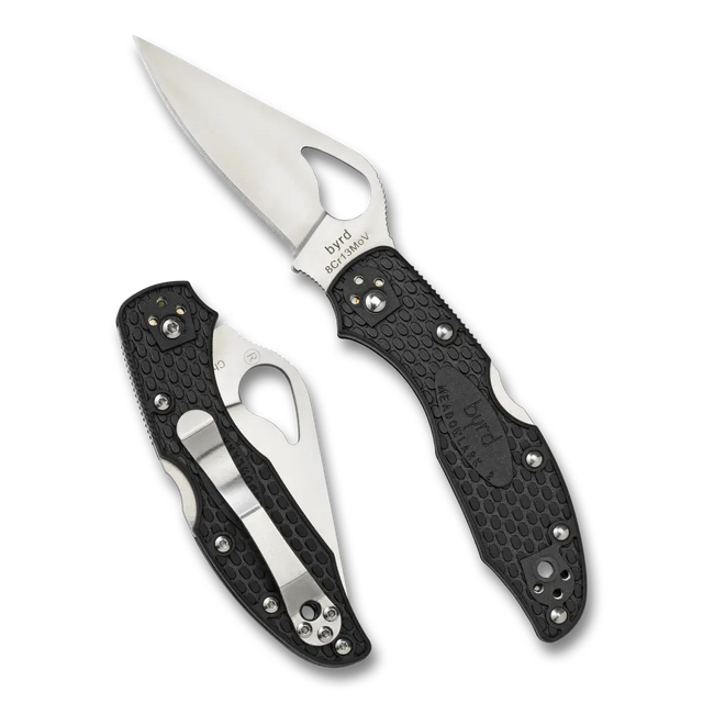 17,4 cm lång fällkniv med handtag av FRN. En lättviktskniv som är inspirerad av Spyderco Delica.