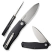 19,4 cm lång fällkniv med knivskaft och backspacer av svart G-10 och knivstål av 14C28N med en hårdhet på HRC 58-60. Liner, clip och skruvar är tillverkade av rostfritt stål. Designad av Ray Laconico.