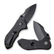 16 cm lång fällkniv med knivskaft av svart G-10 och knivstål med svart finish av D2 med en hårdhet på HRC 59-61. Liner, clip, thumb stud och skruvar är tillverkade av rostfritt stål.Clip: Tip-Up, högerLanseras den 7 juli 2023