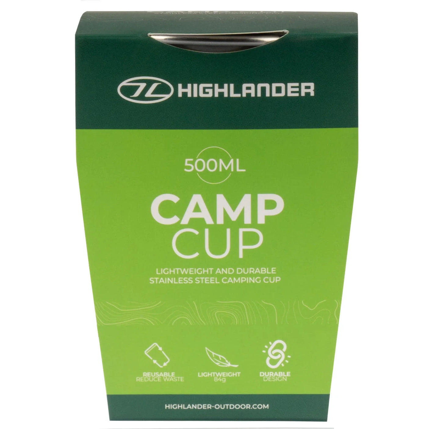 Highlander Stainless Steel Camp Cup 500ml