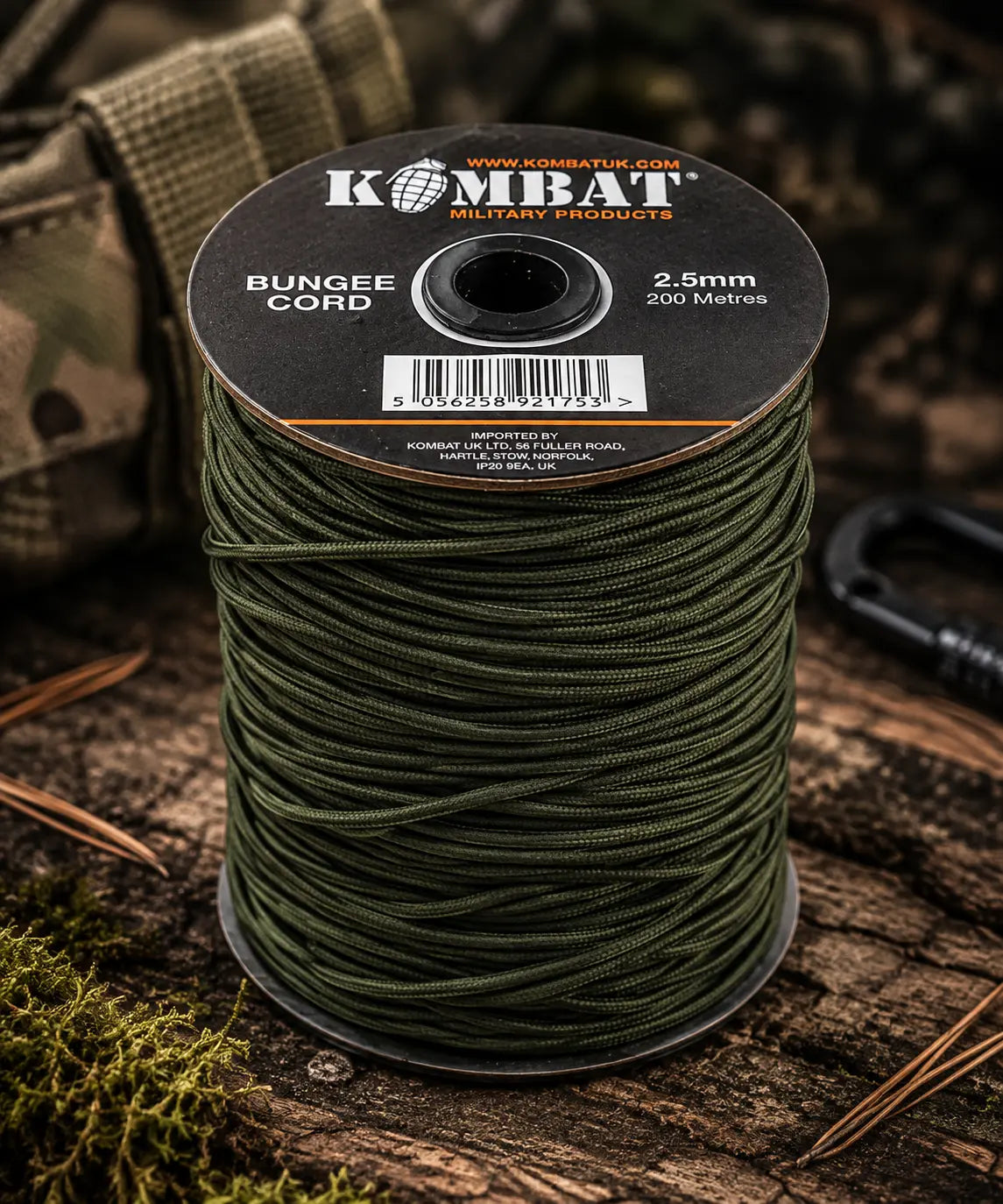 Kombat Tactical Bungee Cord 200M 2.5mm Kombat Tactical