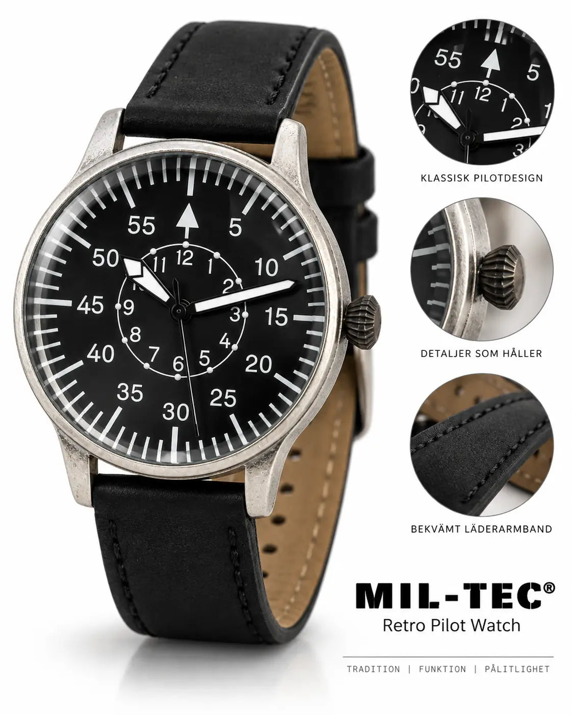 Mil-Tec Retro Pilotklocka Mil-Tec