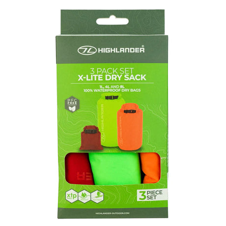 Highlander 3-Pack Set X-Lite Dry Sack