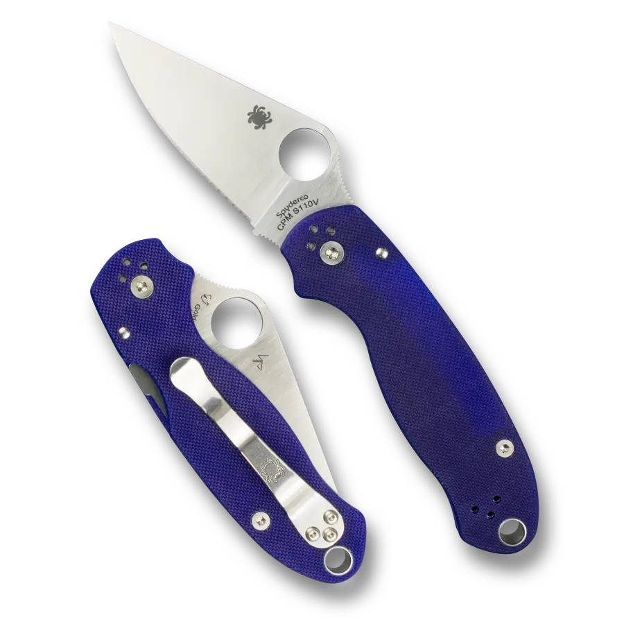 18,4 cm lång fällkniv med handtag av blå G-10. Para 3 är en mindre version av den populära bästsäljaren Para Military 2 och har samma bra egenskaper och samma stilrena layout men är lite kortare. Nu finns Para 3 även med blått handtag av G-10.&amp;nbsp;