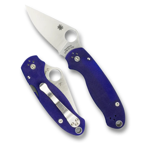 18,4 cm lång fällkniv med handtag av blå G-10. Para 3 är en mindre version av den populära bästsäljaren Para Military 2 och har samma bra egenskaper och samma stilrena layout men är lite kortare. Nu finns Para 3 även med blått handtag av G-10.&amp;nbsp;
