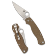 Spyderco Para Military 2 Brown Canvas Micarta är en avancerad arbetshäst som kombinerar en av branschens mest beprövade designer med högpresterande material. Denna version förenar det extremt sega CPM Cru-Wear-stålet med handtagssidor i brun canvas-micarta, vilket skapar en kniv som är byggd för hårt arbete och utvecklar en personlig patina vid användning.