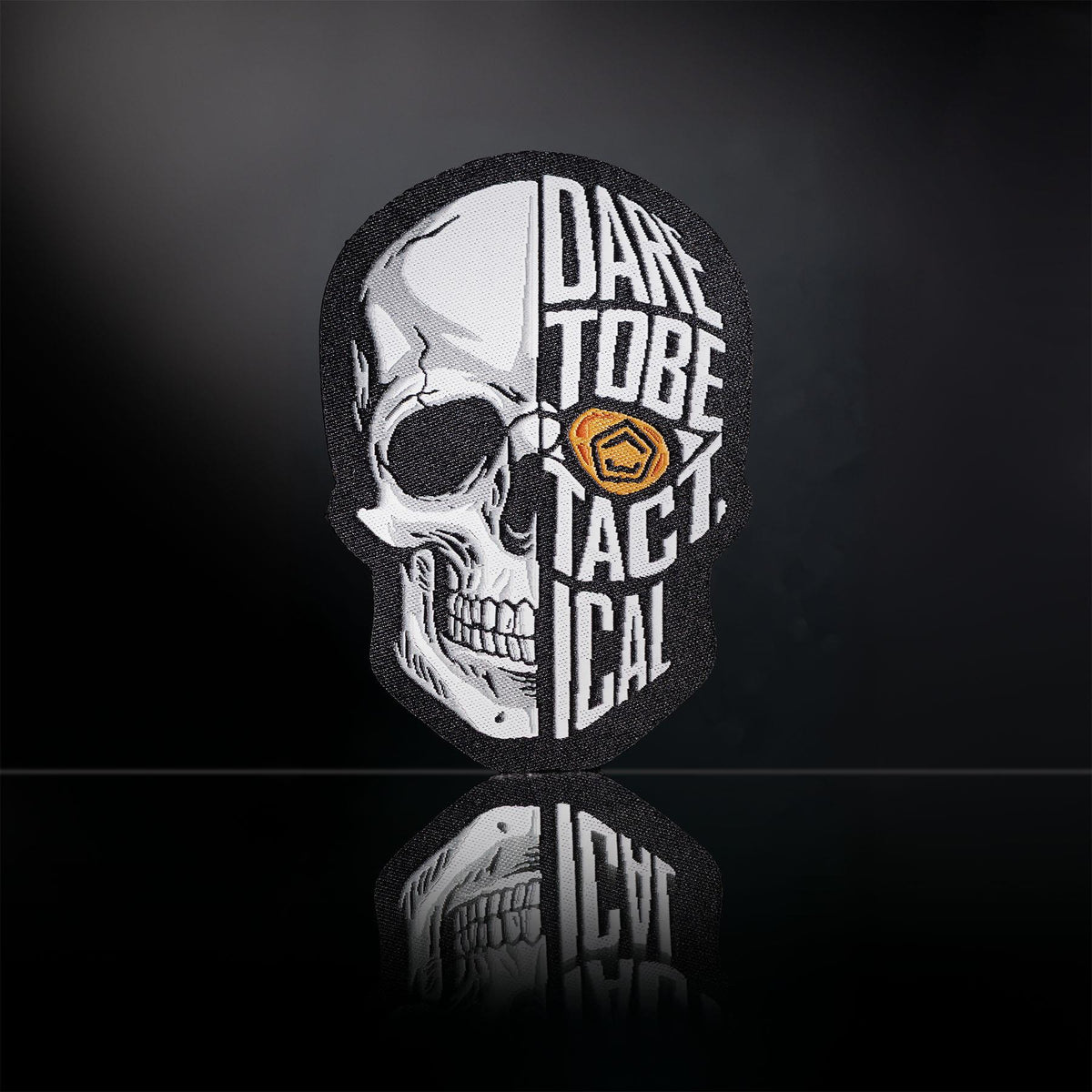 Pentagon Half Skull Patch