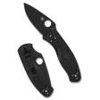 17,5 cm lång fällkniv med handtag av FRN. Mindre version av fällkniven Spyderco Tenacious. Denna modell är en lättviktsvariant med svart blad av originalet