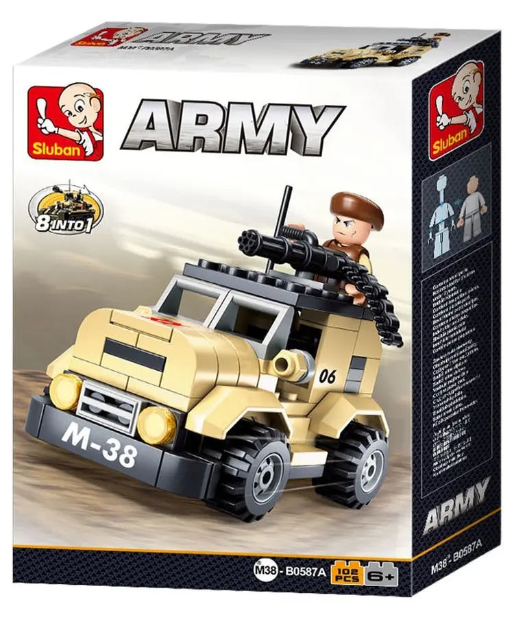 Sluban ModelBricks - Army Patrol Car Sluban