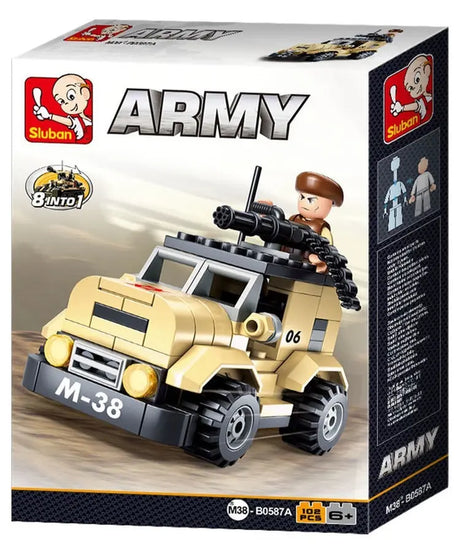 Sluban ModelBricks - Army Patrol Car Sluban
