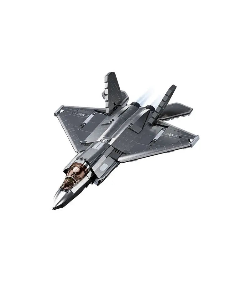 Sluban ModelBricks - J-35S Stealth Aircraft Metal Coated Sluban