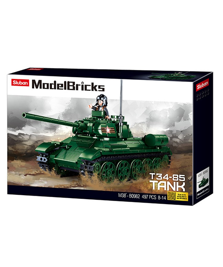 Sluban ModelBricks - T34-85